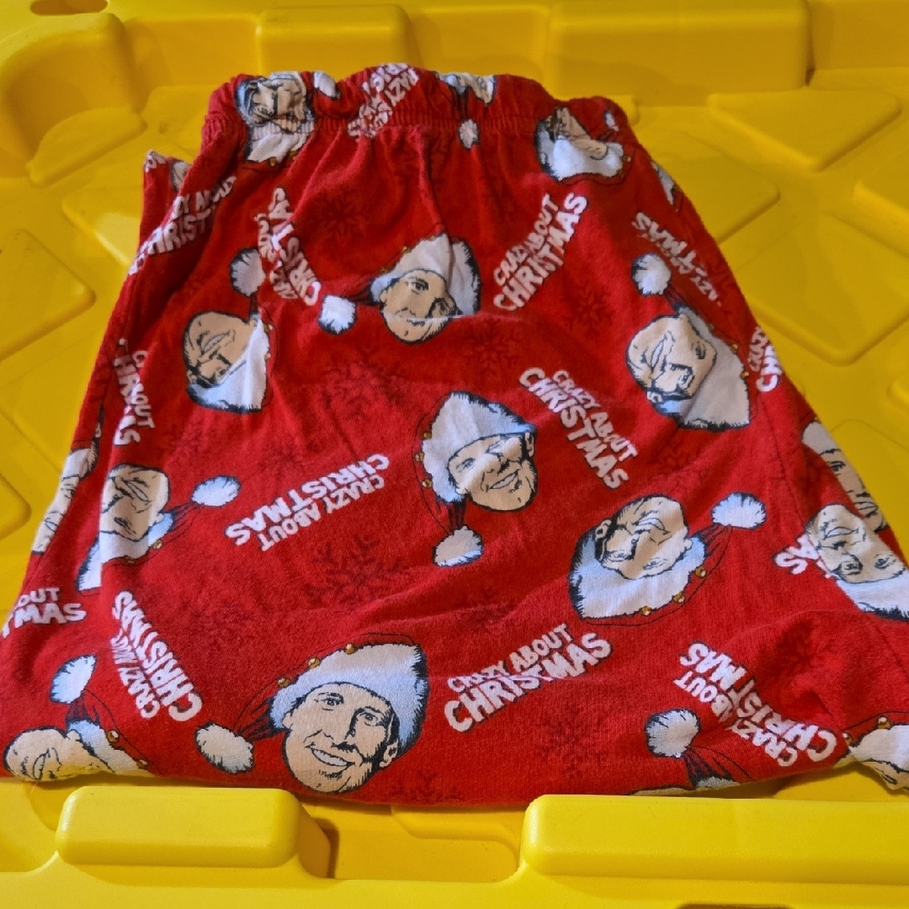 Men's Red Holiday Fleece Jogger Pants